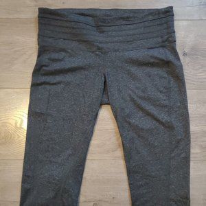 prAna Olympia Knicker Crop Athletic Capris Legging Black Size Medium Women’s